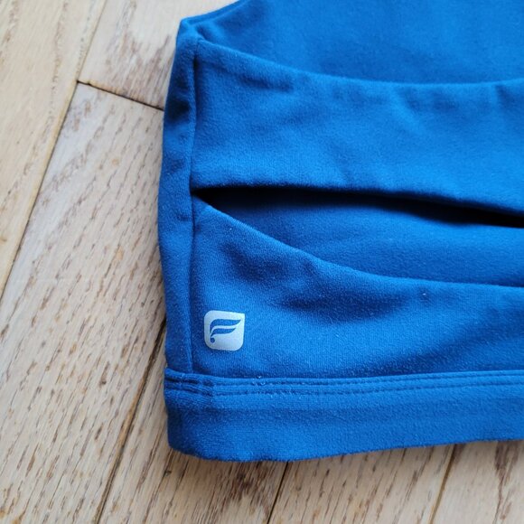 Fabletics Caribbean Blue Oasis Twist-Front Sports Bra XL - Picture 4 of 9